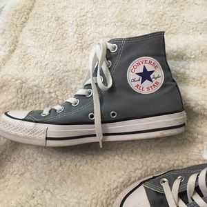 Grey Hightop Converse